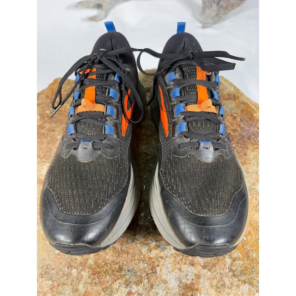 Brooks Caldera 5 Mens Trail Running Shoes Black Orange Blue 1103541D041 Size 11